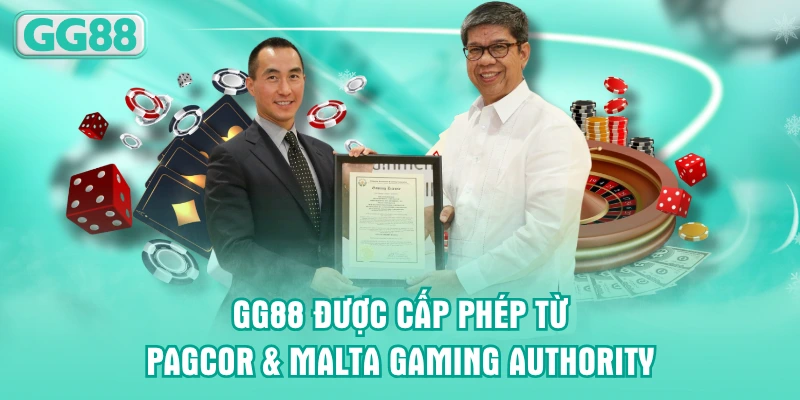 GG88 được cấp phép từ PAGCOR & Malta Gaming Authority
